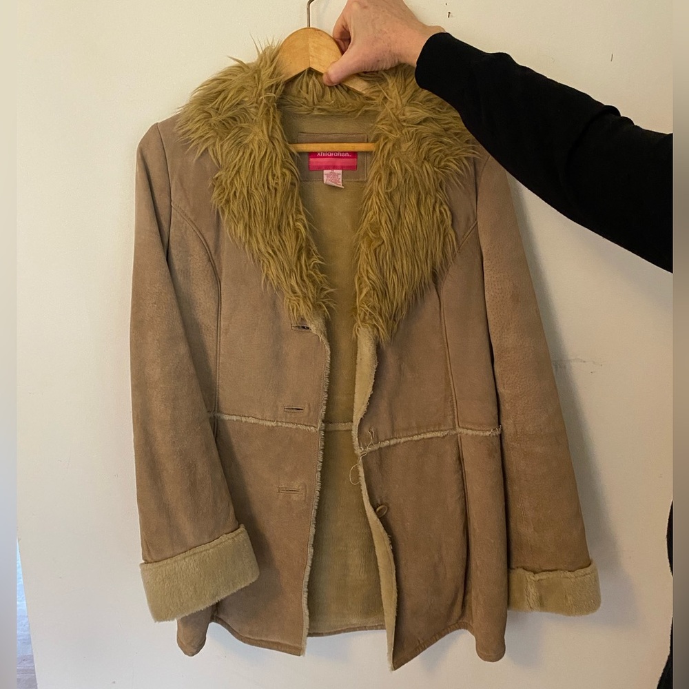 Tan Fur Collar Xhilaration Jacket